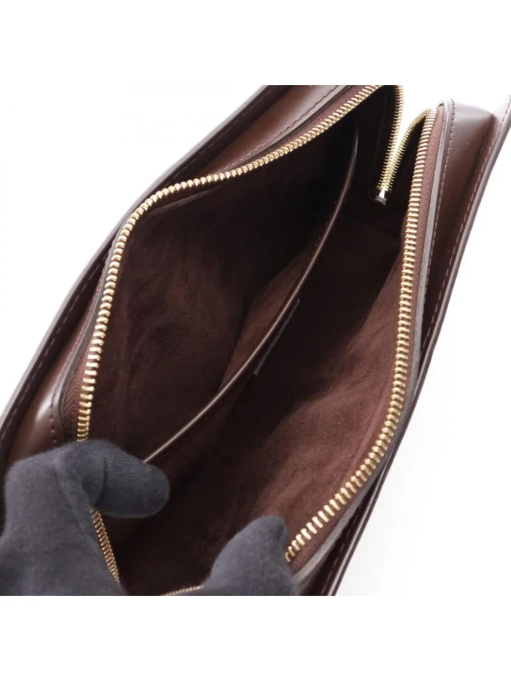 Louis Vuitton Clutch Saint Canvas Leather